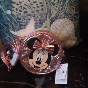 Disney Parks Rose Gold Minnie Mouse Bag NWT